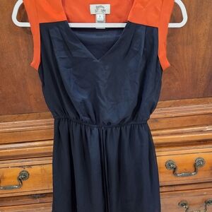 Sweet Storm Black and Orange Dress